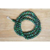 Yak Bone Medicine Beads Mala Green Inlaid with Coral & Turquoise